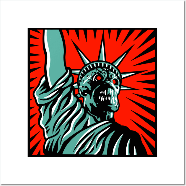 Martian Liberty Wall Art by Uwantmytees